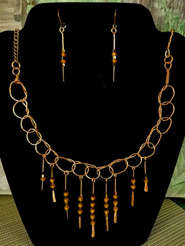 Autumn Glow Necklace & Earring Set