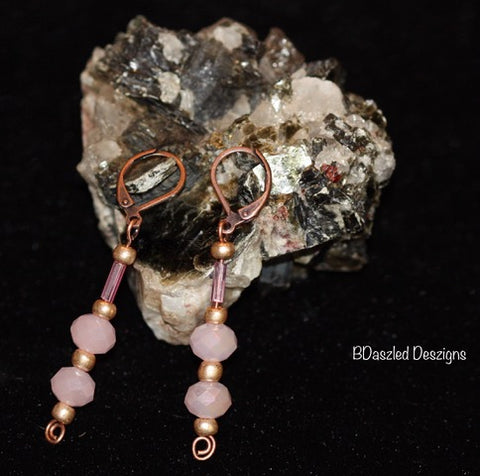 Blush Copper Earrings