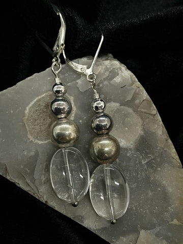 Silver & Quartz Elegance Earrings