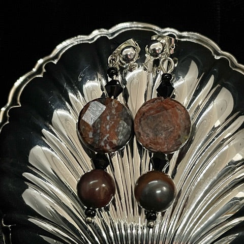 Earth and Shadow Earrings