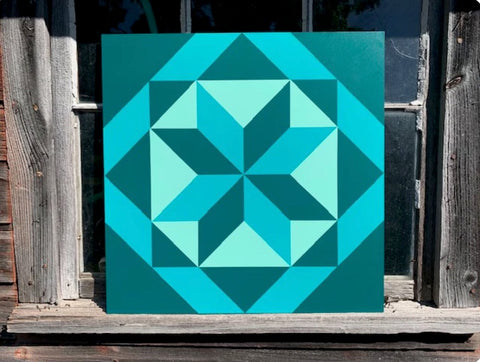 Blue Knot Barn Quilt