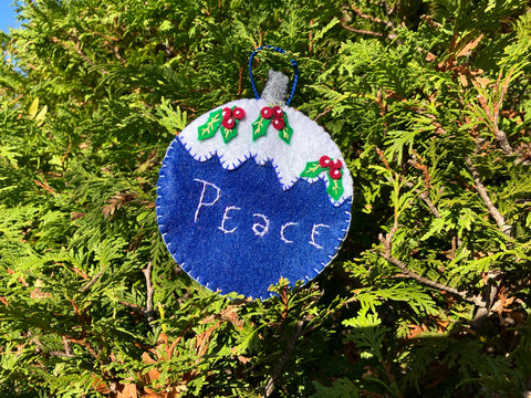 Handcrafted Felt Christmas Tree Ornaments