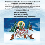 A "Christmas Click:  The Snowman Family by Beavers"